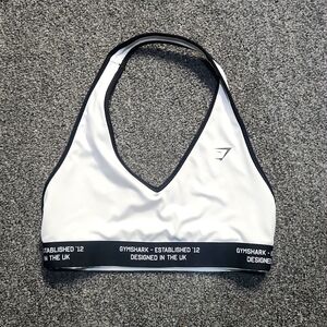 Gymshark medium white women's sports bra single strap